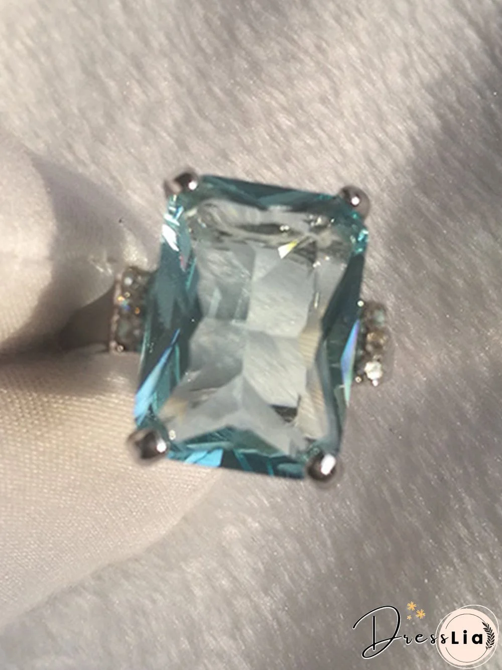 Sapphire Zircon Ring