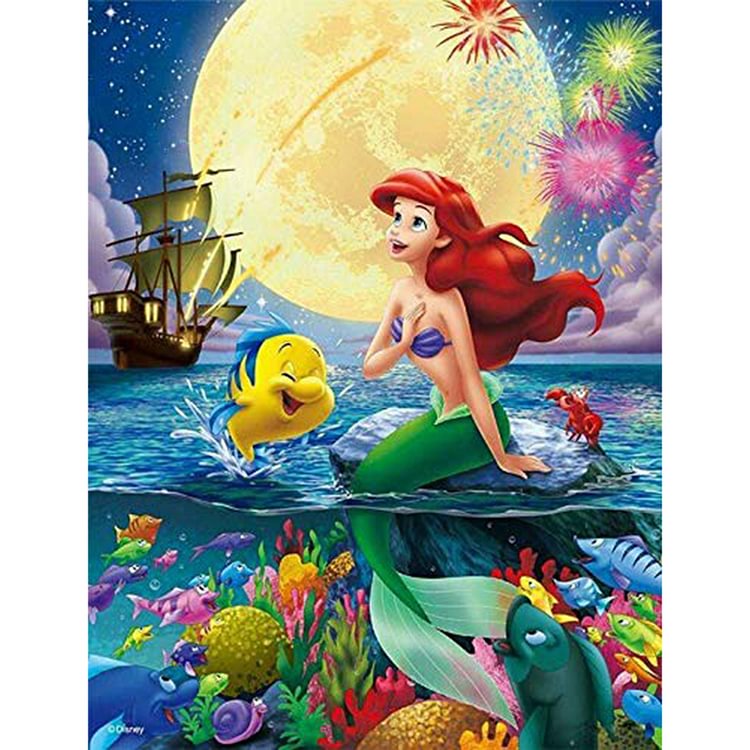Mermaid  Full Round Diamond Painting 30*40CM