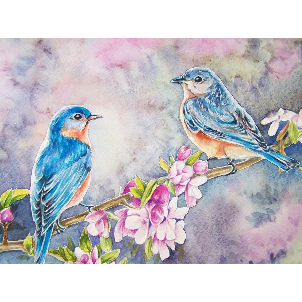 

Bird on Flower Branch-Round Drill Diamond Painting-40*30CM, 501 Original