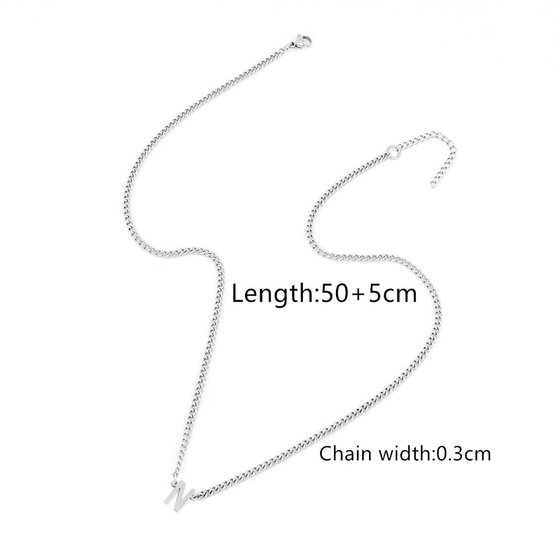 Minimalist Classic Style Letter 201 Stainless Steel 304 Stainless Steel Men’s Pendant Necklace Men Pendant Necklaces