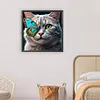 Diamond Painting -DIY Round Drill Cat