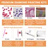 Kits de peinture en diamant &agrave; la t&ecirc;te de feu Halloween fant&ocirc;me 5d &agrave; la maison, perceuse carr&eacute;e compl&egrave;te, pour adultes, d&eacute;butants, d&eacute;coration int&eacute;rieure, peintures de diamants, art de pierres pr&eacute;cieuses 35x35cm