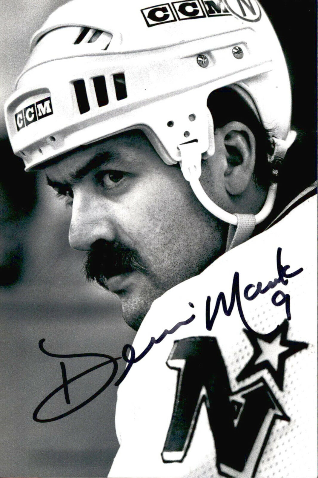 Dennis Maruk SIGNED autographed 4x6 Photo Poster painting MINNESOTA NORTH STARS #3