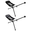 Folding Moon Chairs Footrest Telescopic Leg Rest Camping Chair Kit for Outdoor