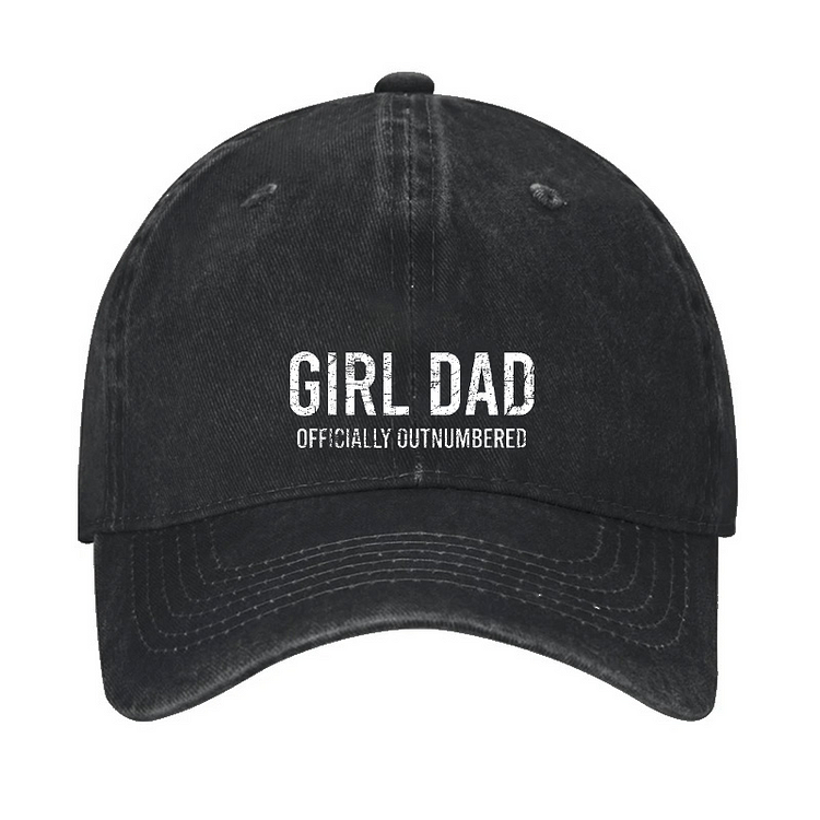 Girl Dad Officially Outnumbered Funny Hat socialshop