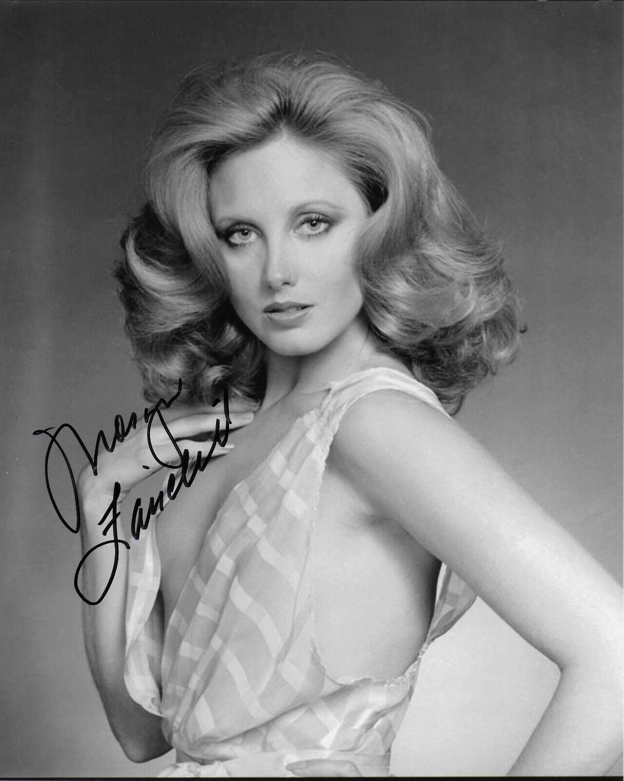 Morgan Fairchild Original Autographed 8X10 Photo Poster painting #52