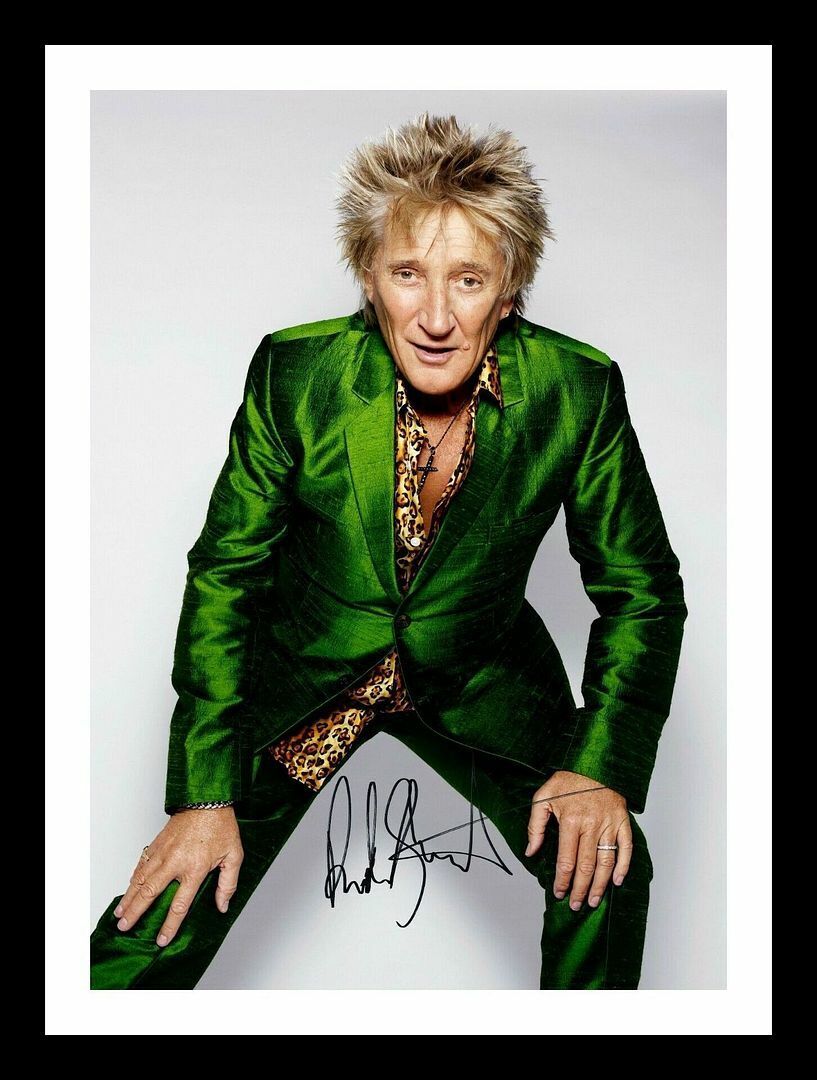 Rod Stewart Autograph Signed & Framed Photo Poster painting 4