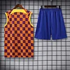 2023/2024 Barcelona pre-match training Wearr Striped Jersey+Shorts 1:1 Thai Quality