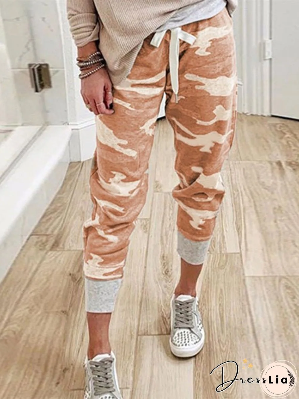 Women'S Pants Camouflage Print Drawstring Track Pants