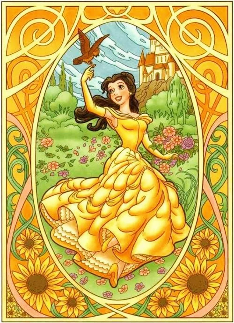 Disney Princess - Full Round Drill Diamond Painting - 40*55CM(Picture)