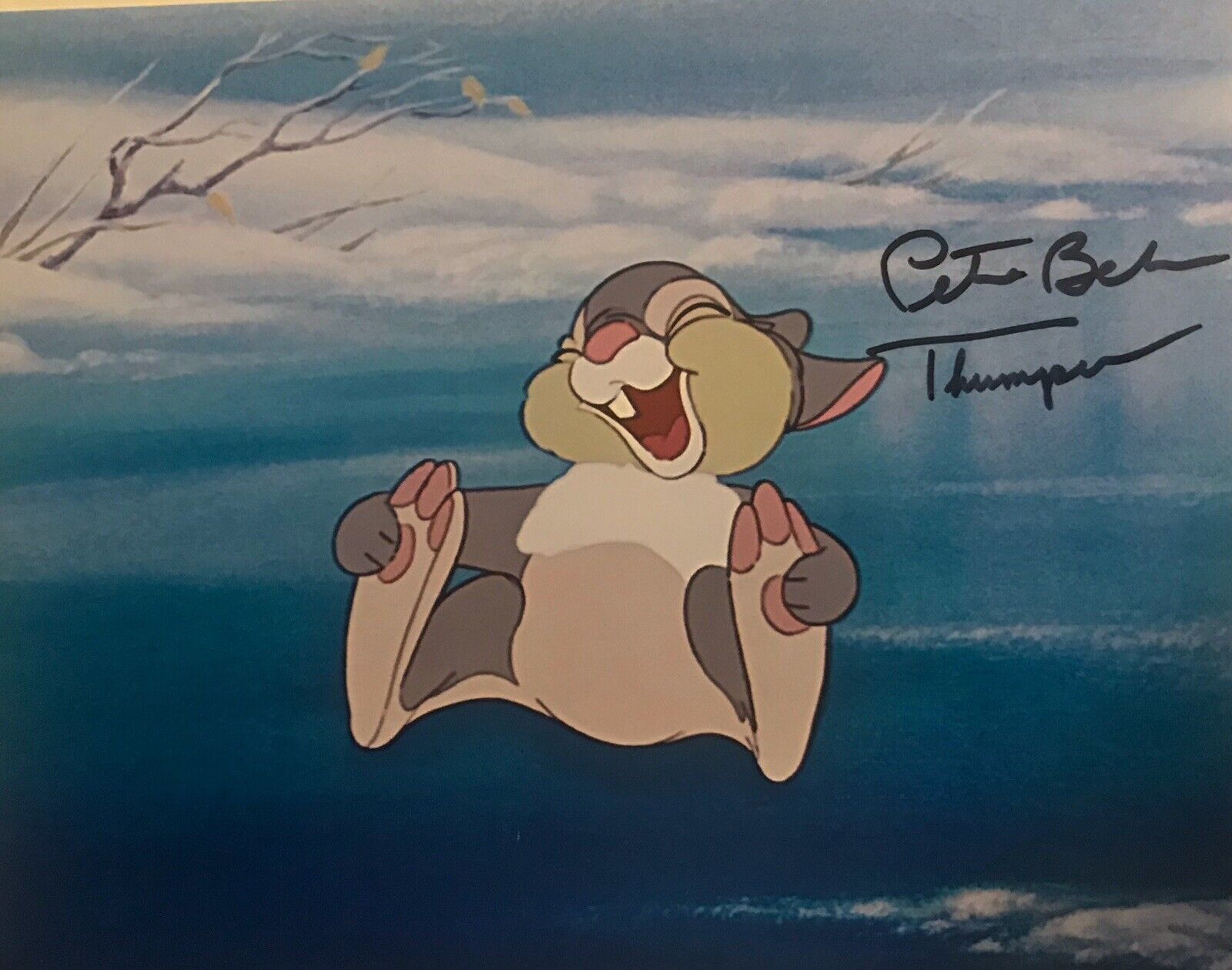 Bambi , Thumper Peter Behn Signed Autographed 8x10 Photo Poster painting