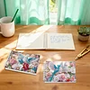 2 Pack Dove Bluebird DIY Diamond Art Spiral Notebook Kit 80 Pages No Lines