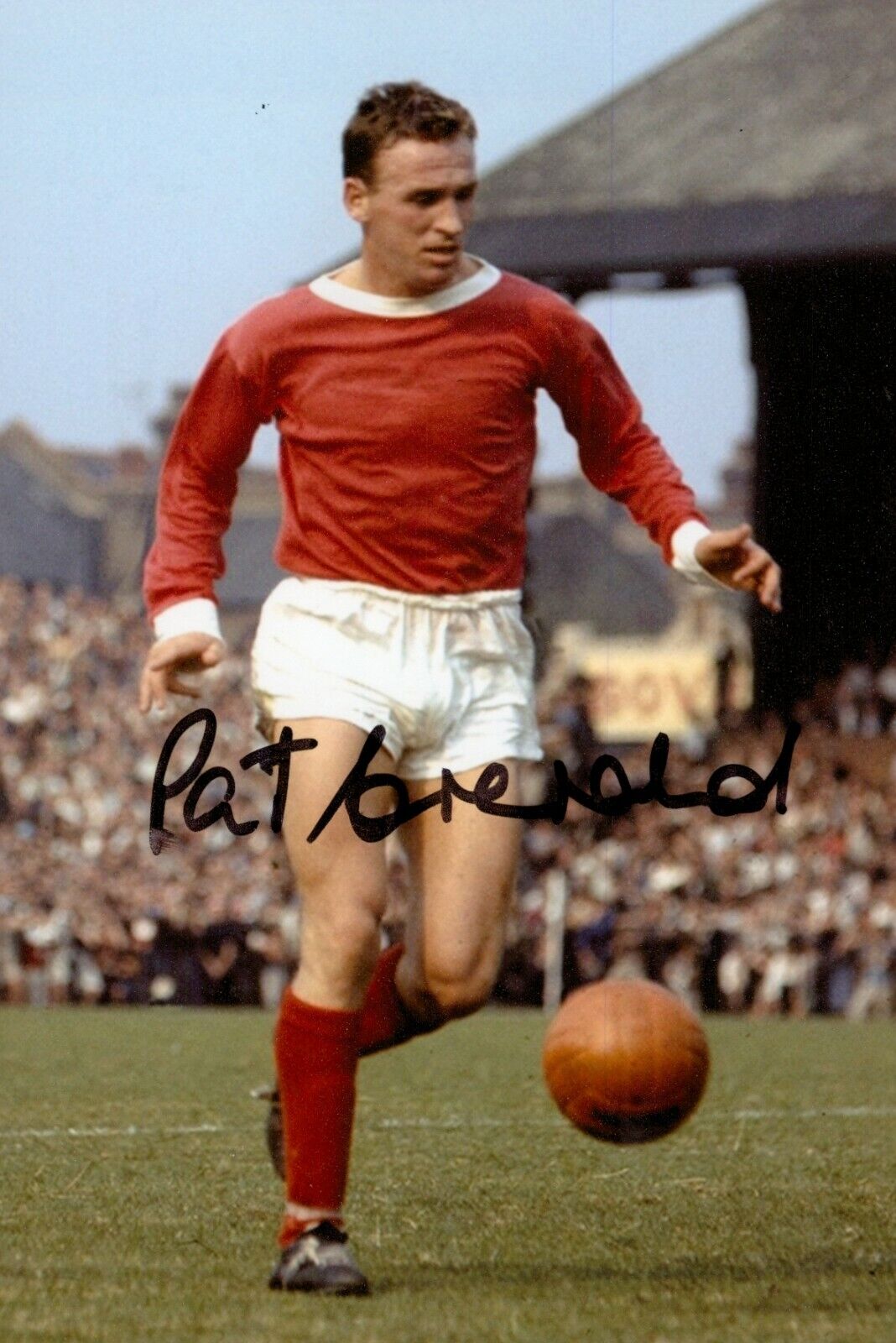 Pat Crerand Signed 6x4 Photo Poster painting Manchester United Scotland Genuine Autograph + COA