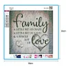 30 * 30CM Rundbohrer Diamant Malerei-Familie