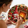 Stamped Cross Stitch Kit for Adults Gnome Cross Stitch 11CT 45x45cm tapestrymarket