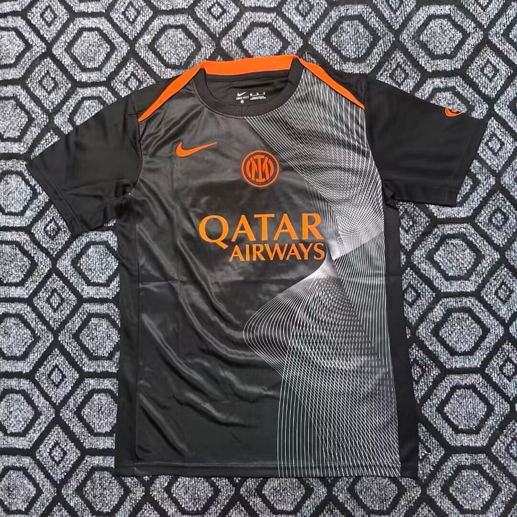 2025-26 Inter Milan Second Away Match Black Jersey - Fan Edition