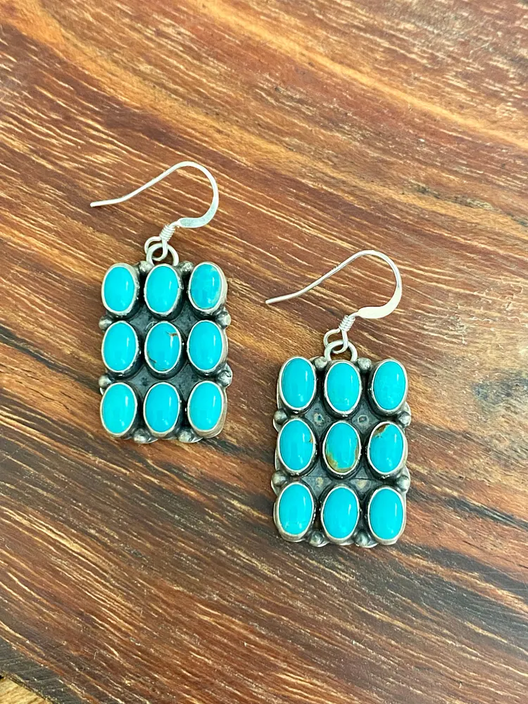 Breston Stacked Turquoise Earrings