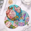 4PCS Acrylic Diamond Painted Placemats Eco-Friendly Placemat (Garden Butterfly)