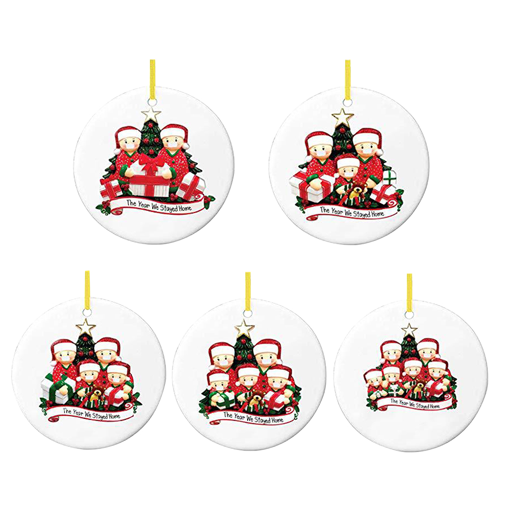 

The Year We Stayed Home Ornament DIY Personalized Christmas Tree Pendant, 501 Original