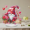 Diamond Painting Acrylic Valentines Day in February Gnome Ornaments Tabletop Home Office Decor