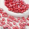 Red Serie Ceramic Beads DIY Bracelet Necklace Accessories