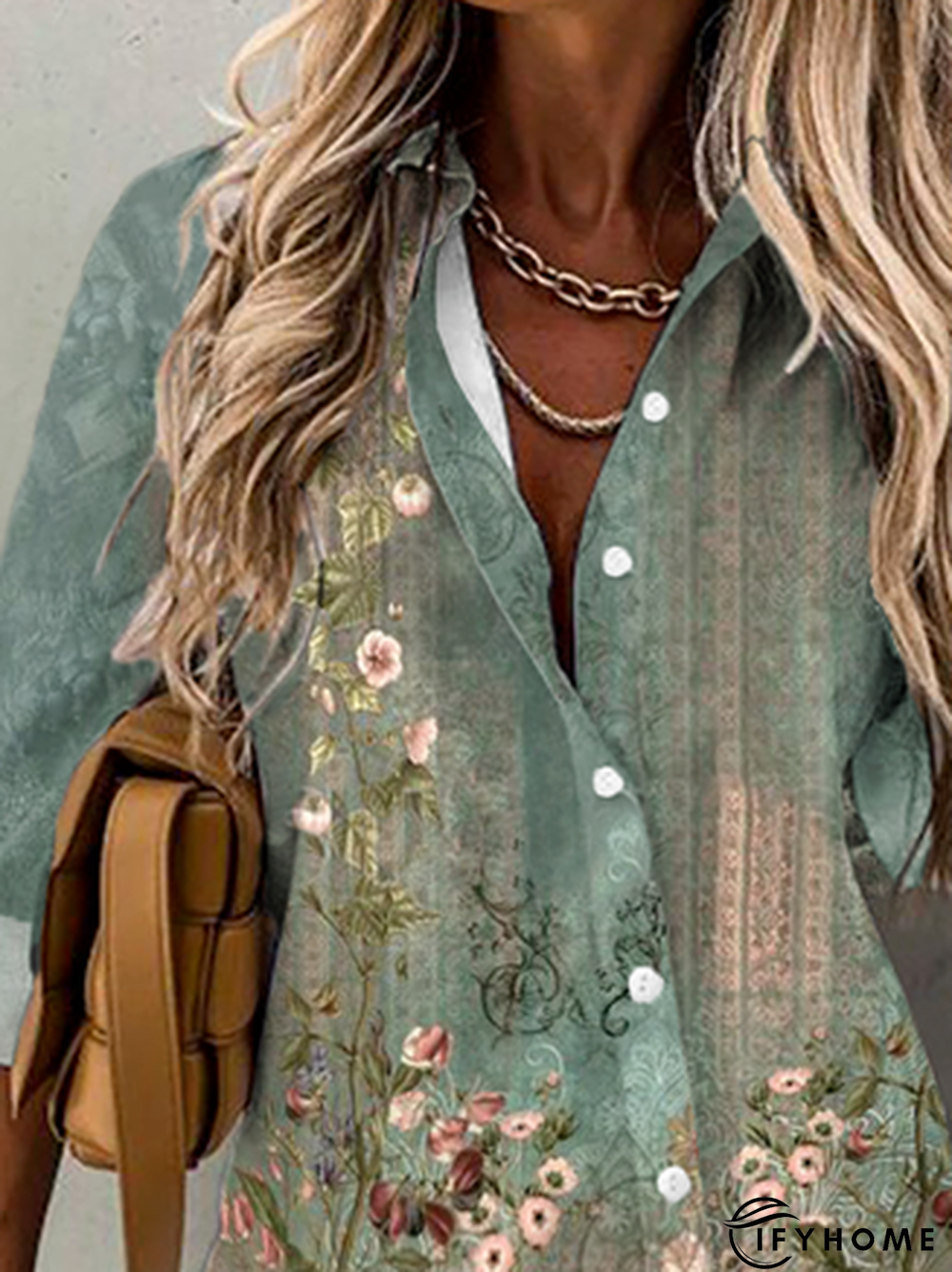 Floral Casual Long Sleeve Tunic Blouse | IFYHOME
