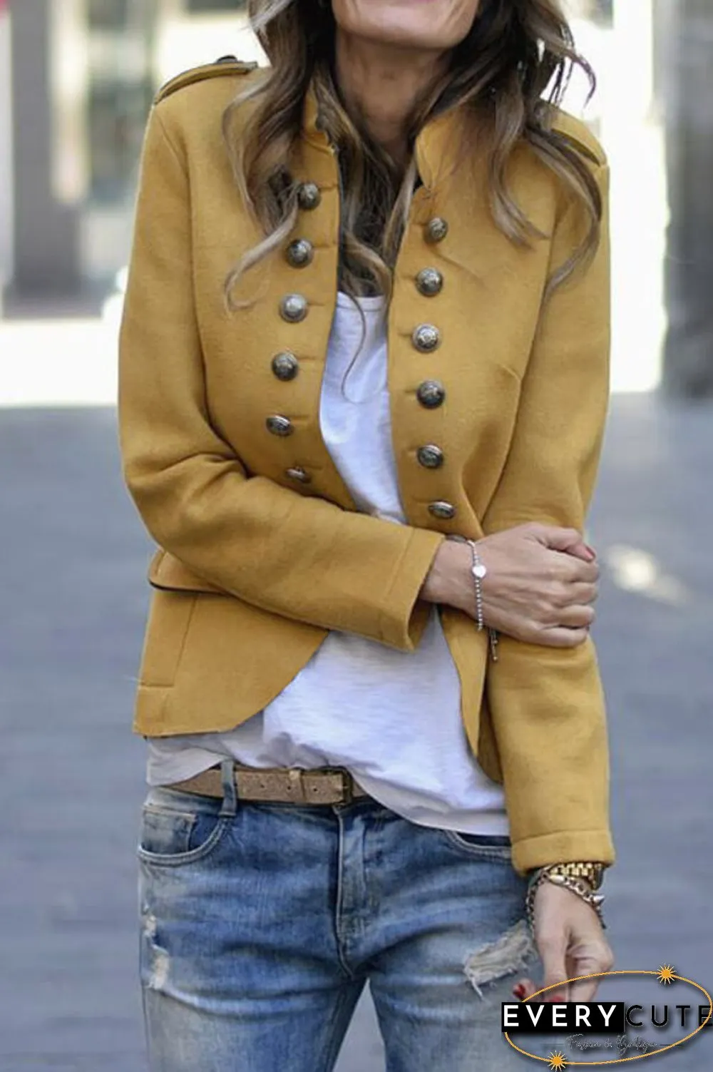 Fashion Classic Button Blazer