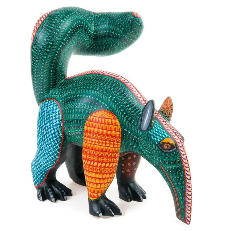 Anteater - Oaxacan Alebrije Wood Carving- Nestor Melchor