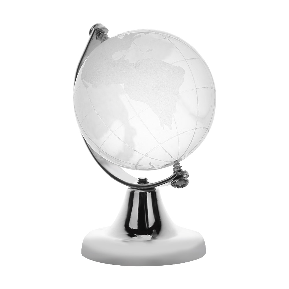 

Mini Transparent Crystal Globe Decoration World Map Round Earth Globe Gift, 501 Original