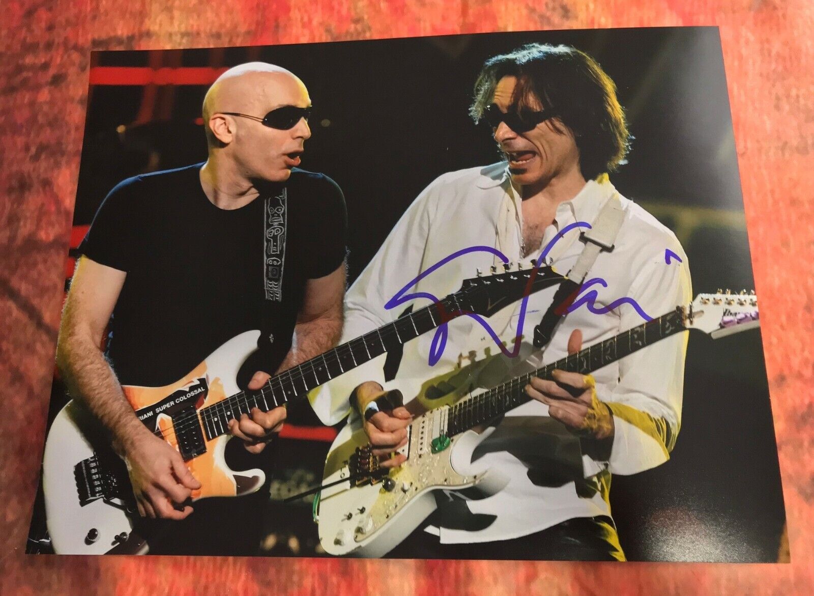 GFA G3 World Top Guitarist * STEVE VAI * Signed 11x14 Photo Poster painting PROOF S13 COA