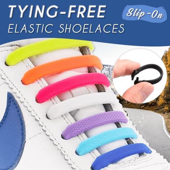 Hugoiio™ Tying-Free Elastic Shoelaces (Set of 16!)