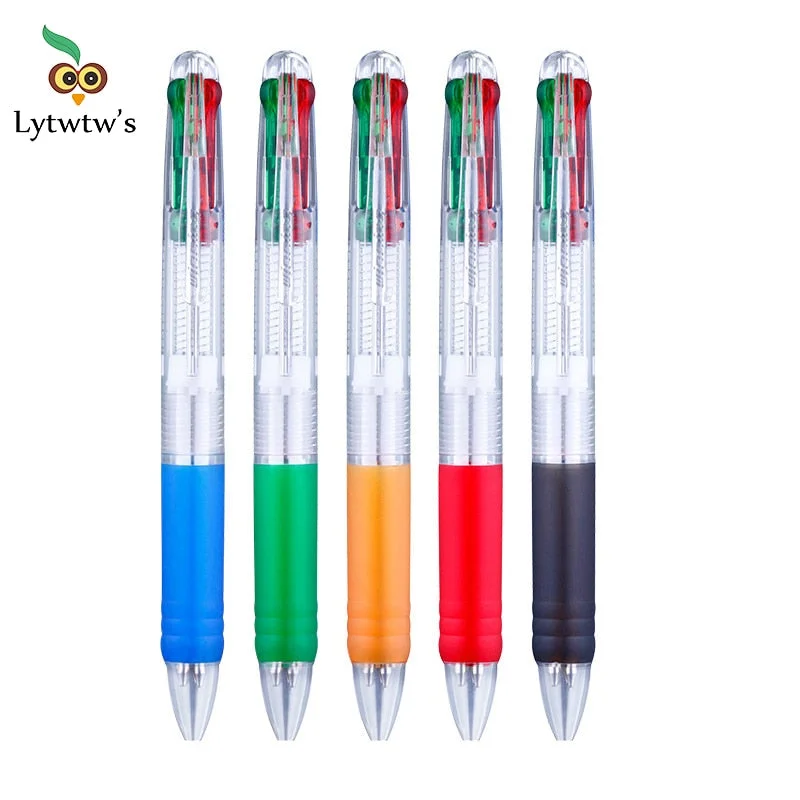 Cute Kawaii Ballpoint Pen For School Office Supplies Creative Stationery Lytwtw's high quality novelty Colorful 4 colors pretty