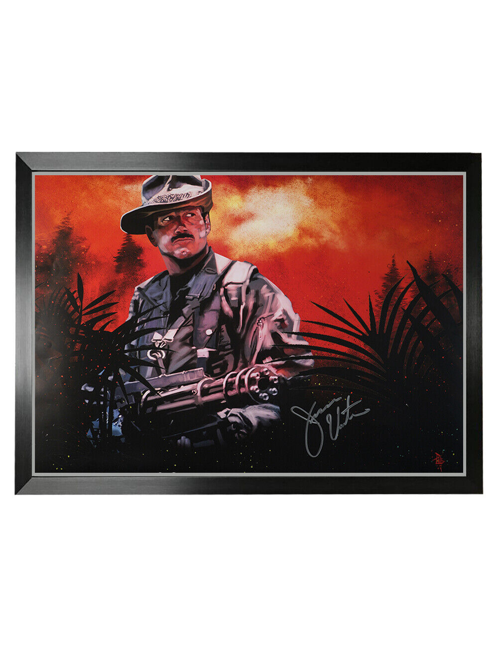 Framed A2 Predator Poster Signed by Jesse Ventura 100% + COA