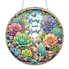 Acrylique maison succulentes - 5d bricolage artisanat pendentif