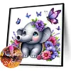 Diamond Painting -DIY Round Drill Elephant