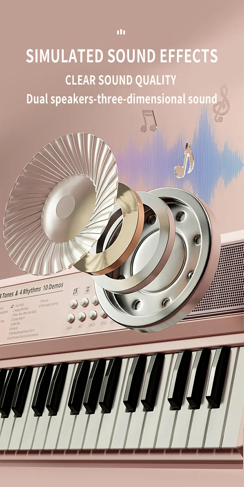 37 key toy for kids portable electronic organ with features vibrant usb powered 36v ideal for girls universal musical learning perfect gift for birthdays holidays piano for kids Product details 4