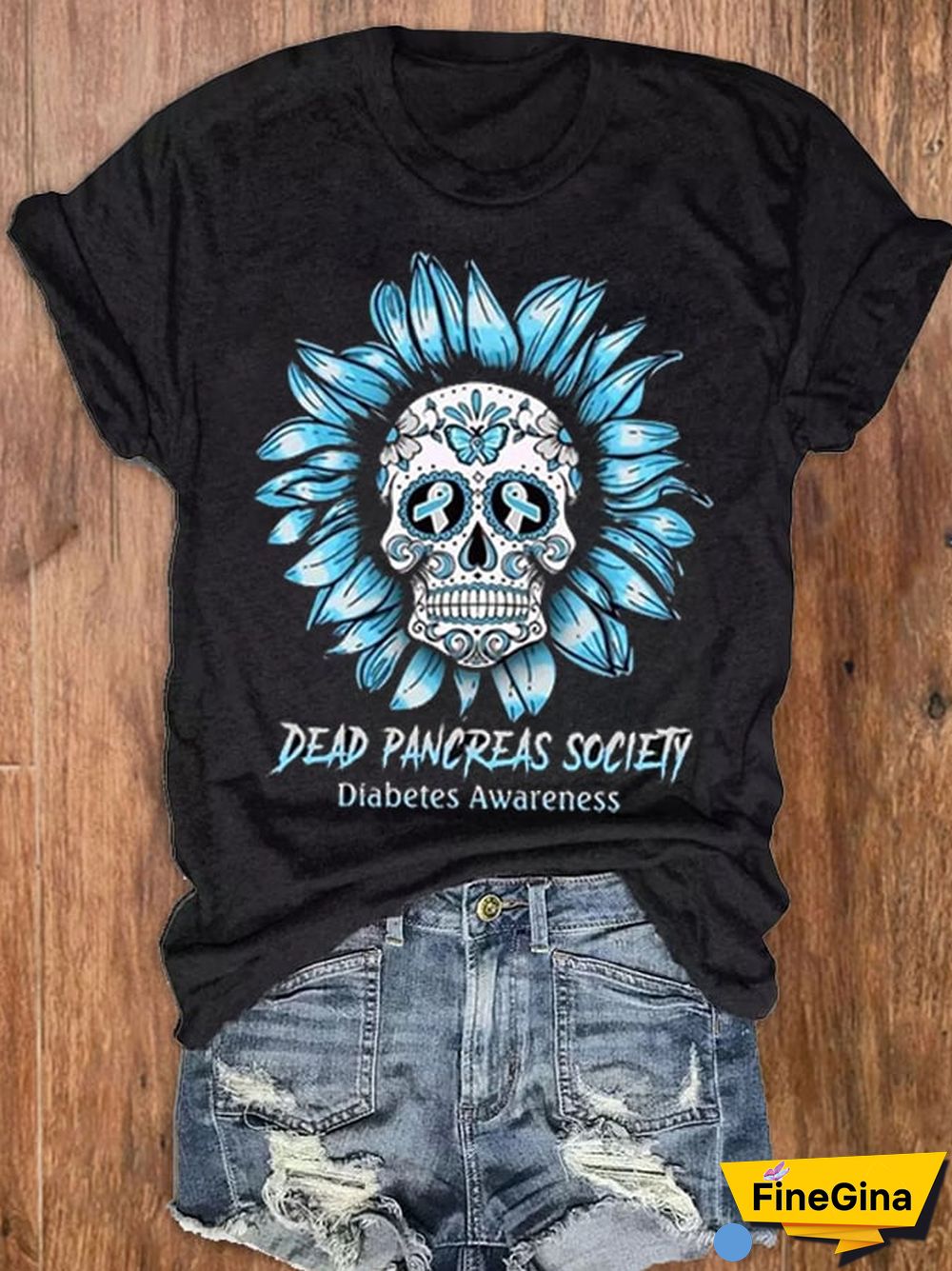 Women's Dead Pancreas Society Diabetes Awareness T-Shirt