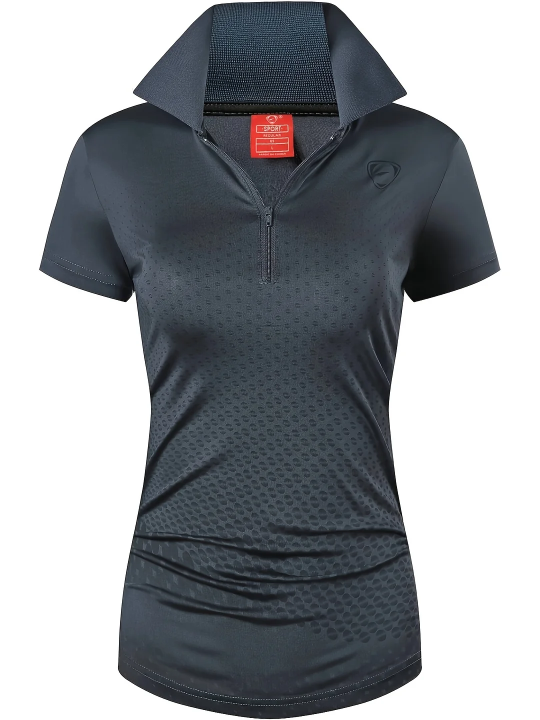 Women's Short Sleeve Quick Drying Polo Shirt, Half Zipper Fashion Sports Jersey For Tennis Golf Bowling - Moisture-Wicking & Breathable Fabric - Suitable For Sports & Outdoor Activities - Ideal Gift For Active Women | IFYHOME