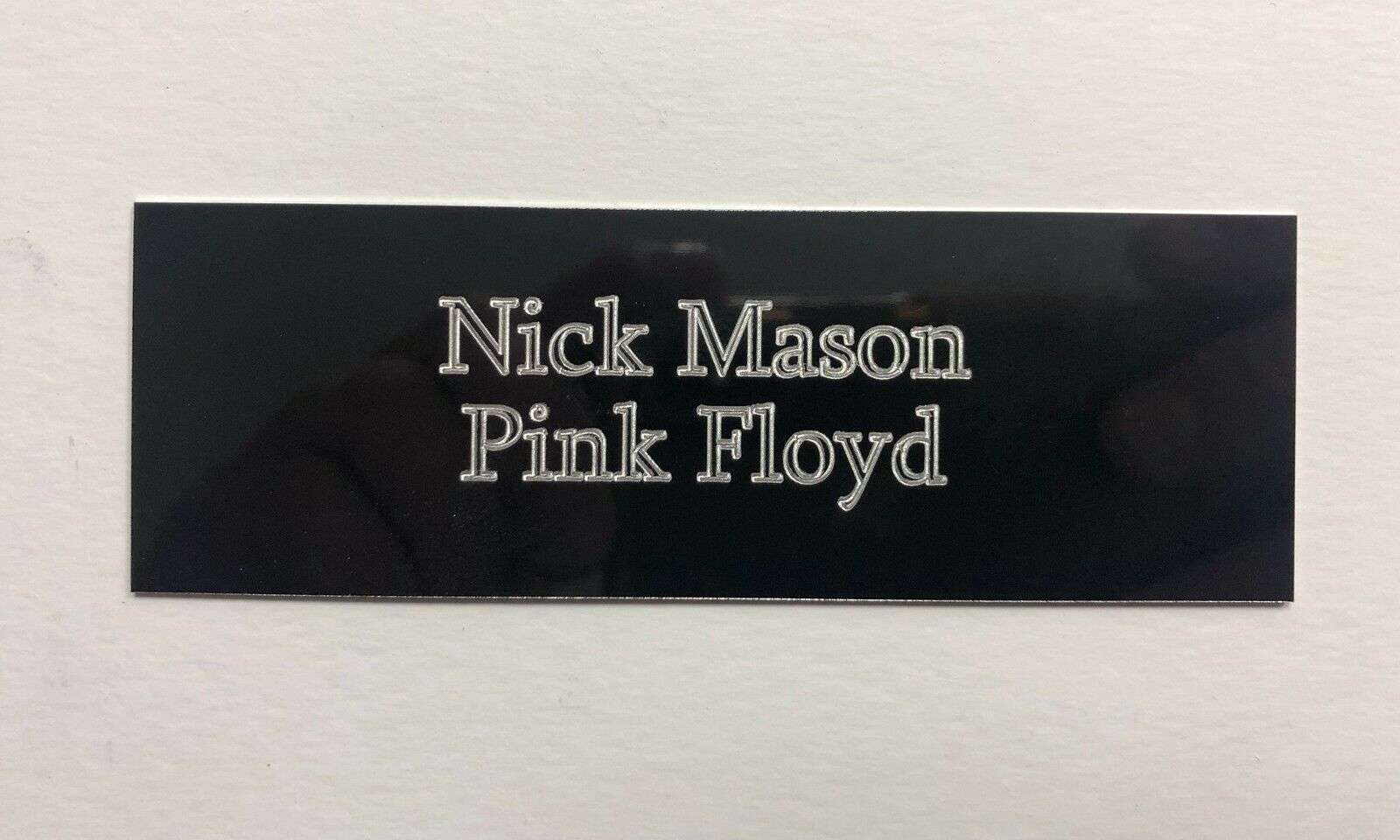Nick Mason Pink Floyd - 105x35mm Engraved Plaque Plate for Signed Photo Poster painting Display