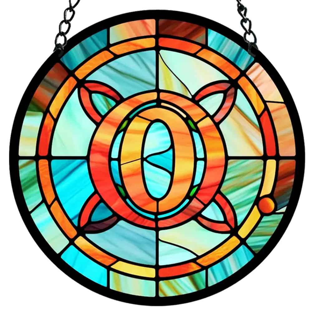 Acrylic Suncatcher Home Decoration Panel A-Z Letter Door Sign Hanging Decoration