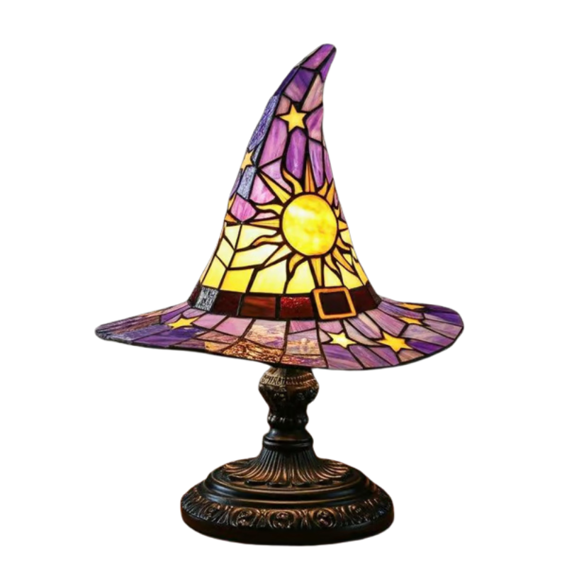 2025 Stained Glass Witch Hat Lights with Mystical Charm