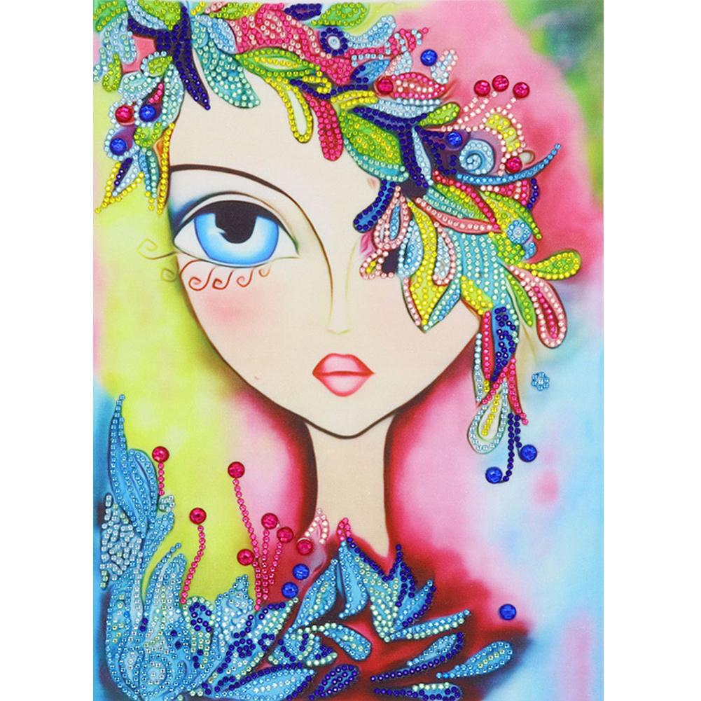 

Girl-Special Shaped Diamond Painting-30*40CM, 501 Original