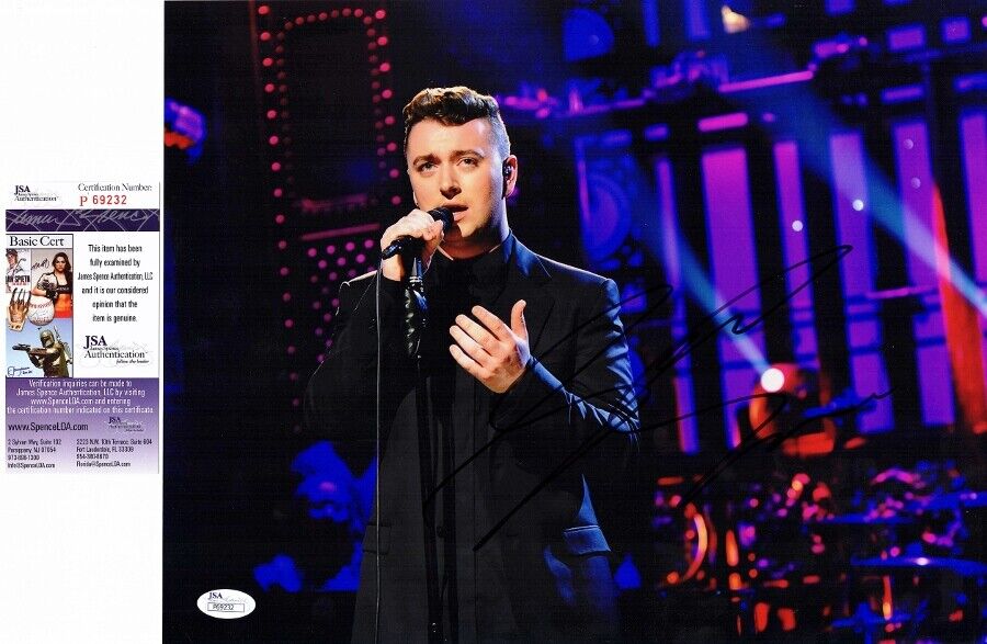 Sam Smith Signed - Autographed SNL Performance 11x14 Photo Poster painting - JSA COA