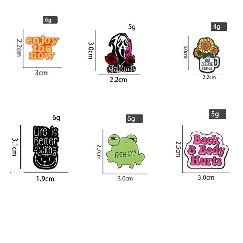 Cartoon Style Pin Sunflower Butterfly Alloy Stoving Varnish Unisex Brooches