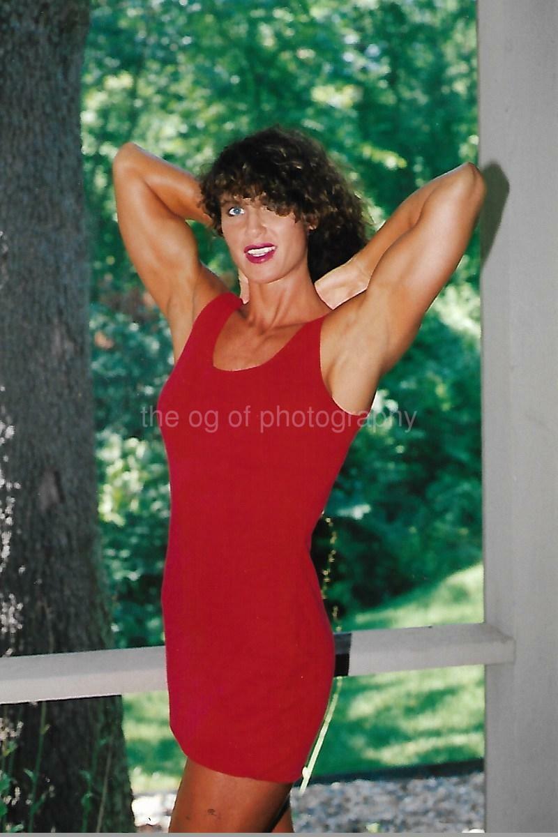 80's 90's FOUND Photo Poster painting Color FITNESS MODEL Original PRETTY WOMAN 16 11 F