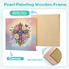 (Pre-Framed)Flower Cross-Special Shape Diamond Painting Kit(29x29cm)