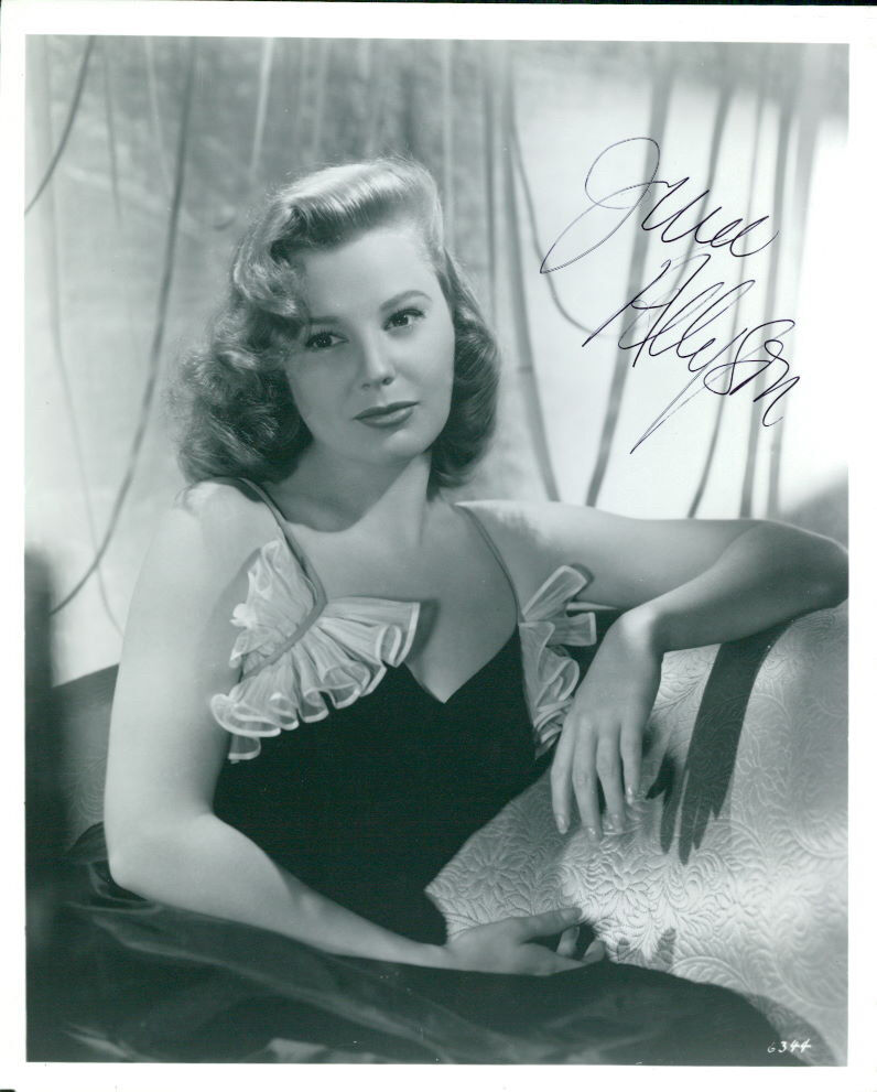 June Allyson (Vintage) signed Photo Poster painting COA