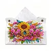 DIY Diamond Painting Creative Design Leather Handmade Tissue Holder Rhinestones Decorative Tissue Box Craft Kits