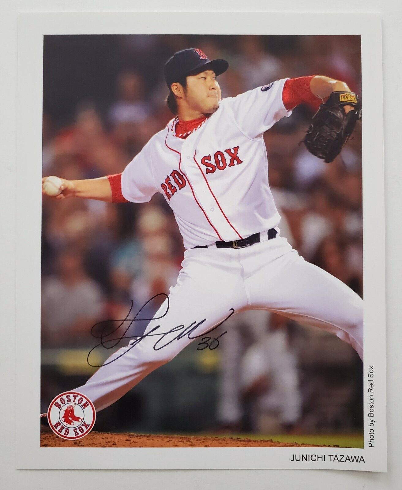 Junichi Tazawa Signed 8x10 Photo Poster painting Boston Red Sox 2013 World Series Champion RAD