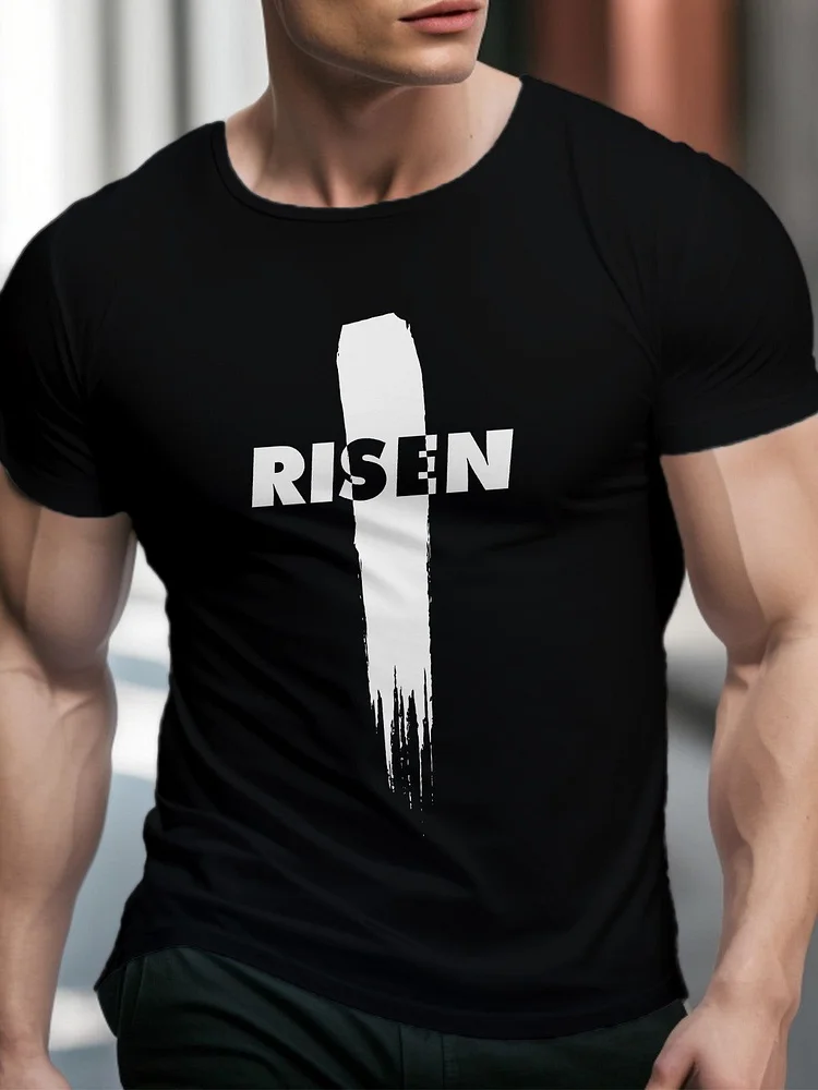RISEN Cross Men's T-Shirt